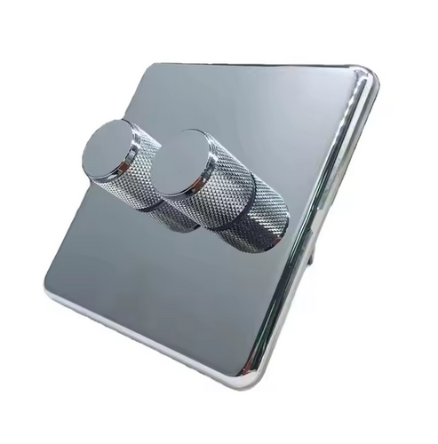 Light Switch Double Fan Dimmer 500W