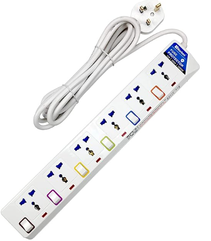 Extension Power Switched Socket 6 AC 250v